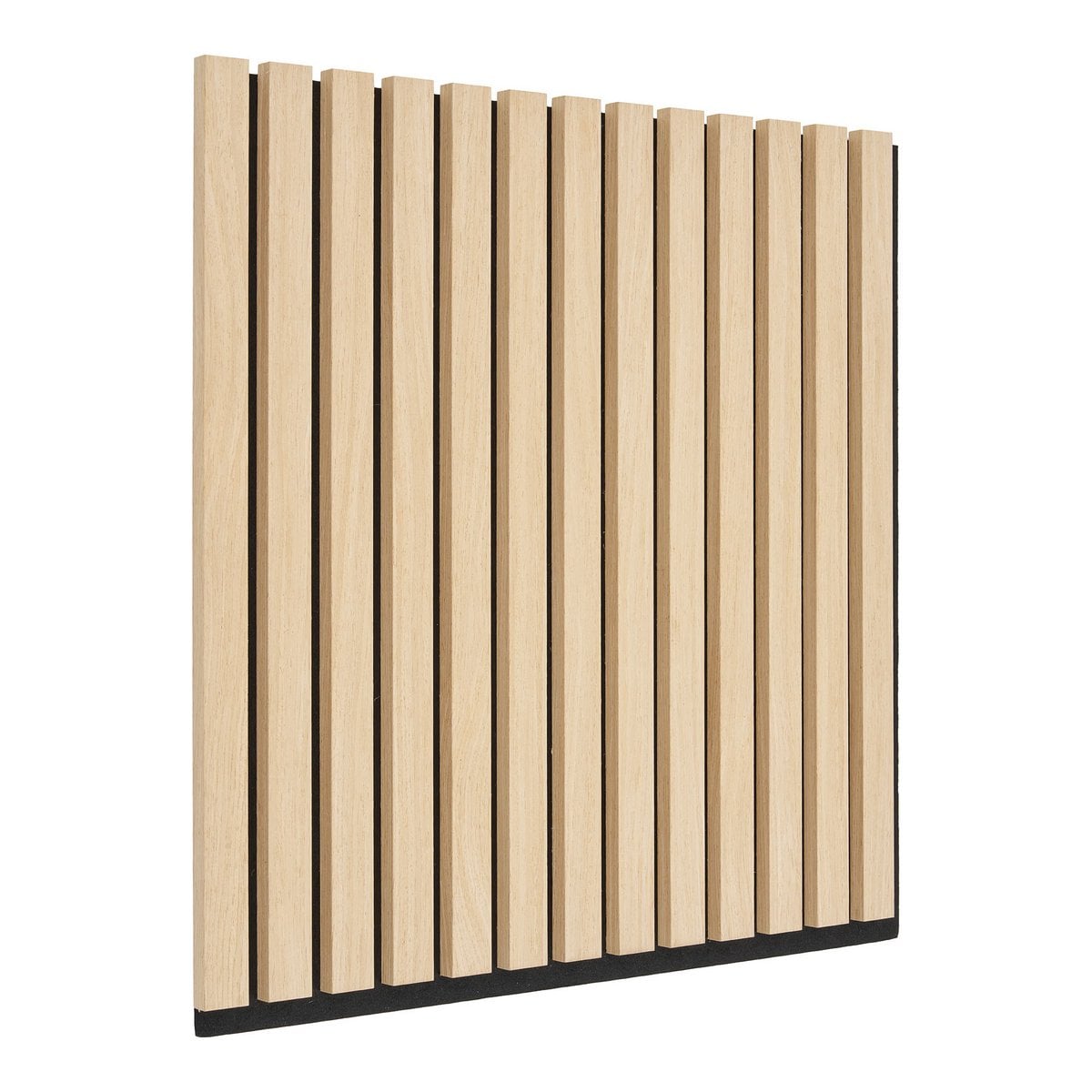 Panneau acoustique en bois naturel installé dans un salon moderne