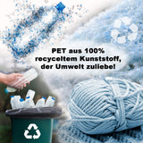 Pouf Premium Ø45 cm Seat tabouret à tricot Pouf à l'intérieur de la terrasse Pool Garden Sustainable