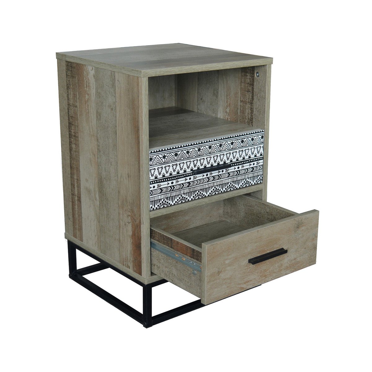 Commode Moebilia utilisée comme meuble d'entrée