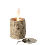 Vuurkorf Trunk Round placée dans un jardin moderne