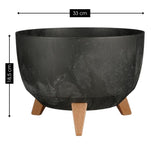 Jardinière d'extérieur Doppio Noir