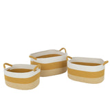 Ensemble des 3 paniers Bobines J-Line sur un fond décoratif