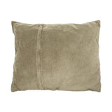 Coussin Velours Jade gris olive 60x50