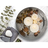 Plateau décoratif plateau de décoration de métal 20 parties Ø 28 cm rond rond ou plateau décoratif plateau de service ke