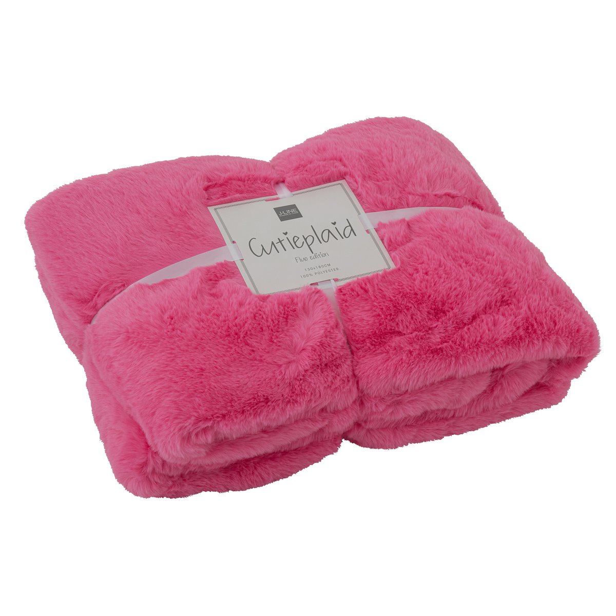Ambiance chaleureuse avec la couverture J-Line Cutie rose