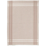 Torchon Petits Carreaux Taupe 50 X 70