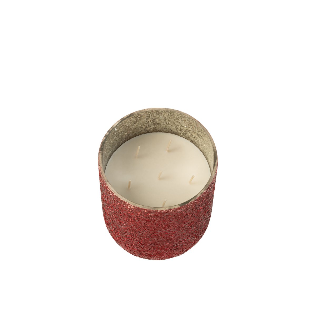 Bougie parfumée J-Line Luxuria Berry Bliss en verre rouge