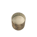 Bougie parfumée J-Line Luxuria Cookie Crunch en verre bronze, vue de face