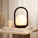Lampe sans fil en bois marron foncé Skye