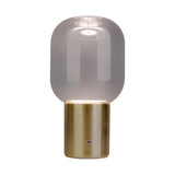 Lumière de table sans fil "Albero" Lumière de table décorative faite de métal et de verre de couleur en laiton avec des LED fermement intégrées, dimmables avec capteur tactile, 25 cm de haut