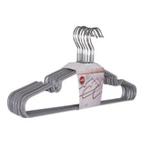 Lot de 10 cintres Massa gris, design minimaliste