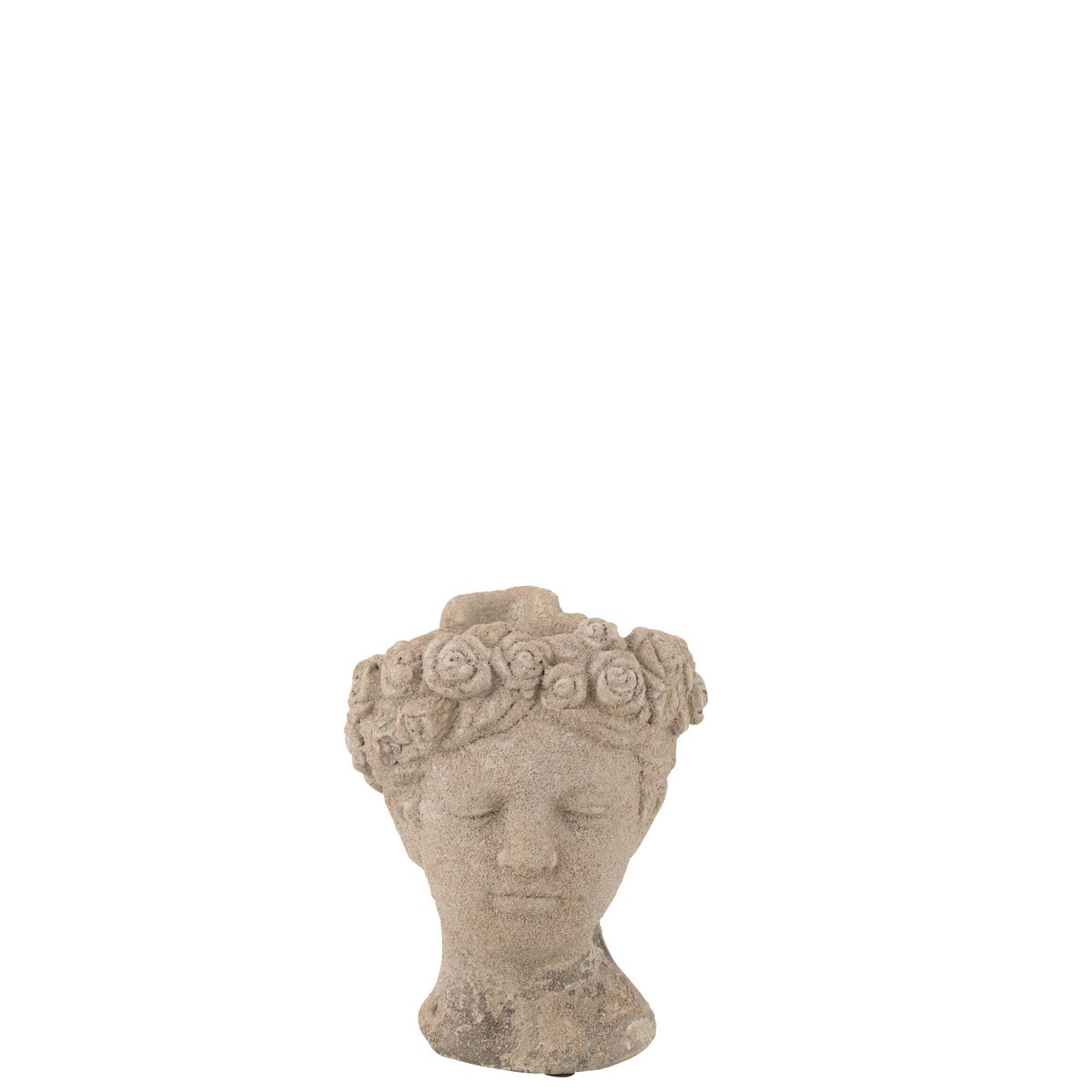 Pot de Fleurs Antique Poly Naturel Petit dans un jardin