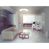 Plafonnier LED avec ventilateur "Adoranto" d: 55cm