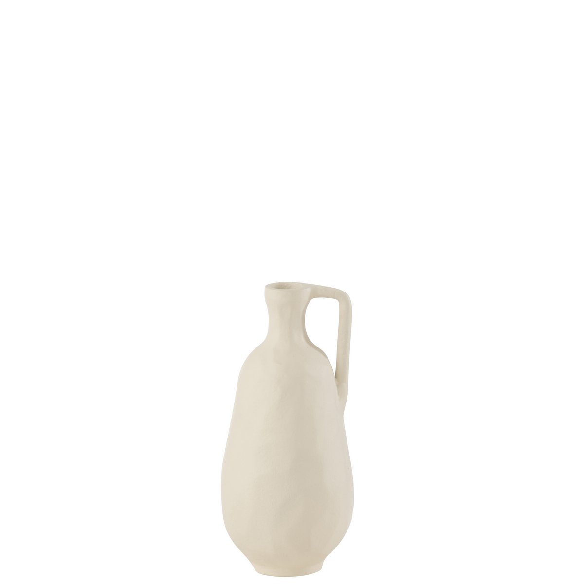 Vase Goa J-Line en aluminium blanc, détail du design moderne