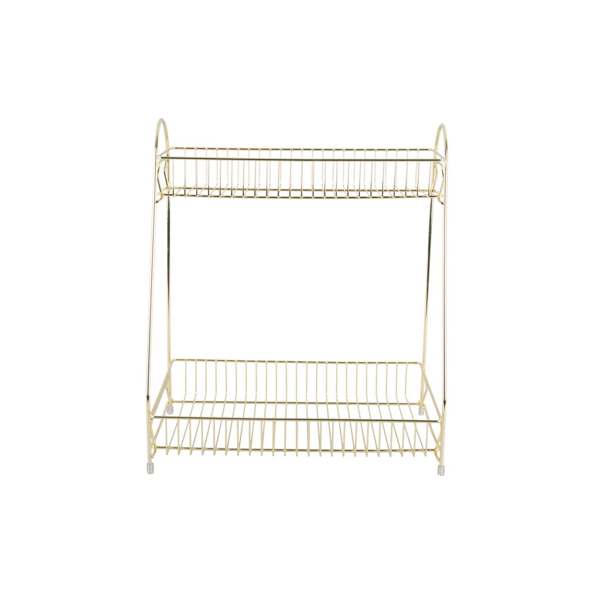 Support de cuisine en métal doré, détail du design moderne