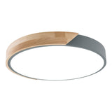 Plafond LED "Bornéo", Ø 31 cm en métal et en plastique en gris, LED intégrés, éclairage pour le salon, couloir et bureau