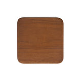 The Material Coaster - Brun Foncé Lisse