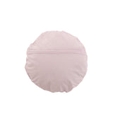 Coussin Round Lace en coton violet de J-Line sur fond blanc