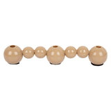 Bougeoir Bulles Droites en verre et fer avec design de bulles