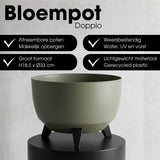 Jardinière d'extérieur Doppio Vert clair