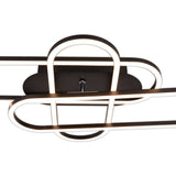 LED DE PLADIER LED CCT "Carlon" en aluminium et plastique Matt Black, avec LED intégrée, de 120 cm de long