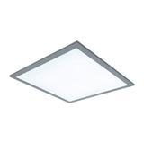 Panneau LED Light "Nico", lampe à plafond métallique fonctionnelle et le plastique en blanc, avec des LED fixes et de nombreuses fonctions, idéales pour le bureau, la pratique ou l'atelier, env. 45 x 45 cm