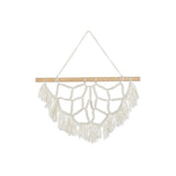Cintre Demi Mandala en coton blanc avec motif bohème élégant
