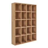Étagère murale Moss en bois de pin naturel avec design en grille
