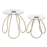 Set de deux tables J-Line, ambiance salon