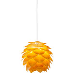 La lampe pendentielle "Foglia" en plastique de couleur naturelle, socket E27, éclairage pour salon, salle à manger ou bureau, 39 cm de diamètre