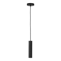 Suspension Paris en acier noir avec design cylindrique élégant