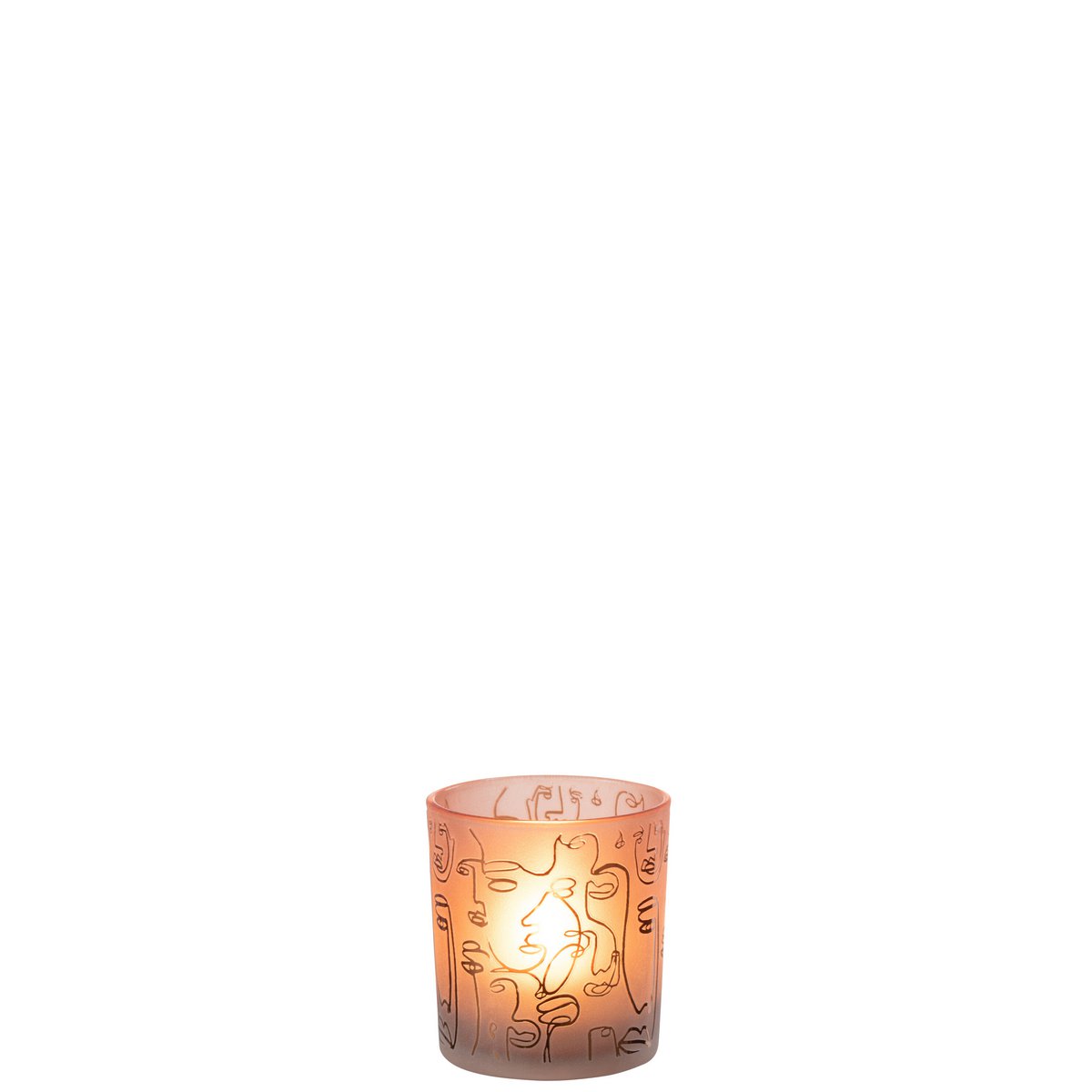 Photophore J-Line rouge, ambiance lumineuse dans un salon