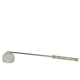 Extincteur de Bougie Diamant en Aluminium Argenté, design élégant et finition brillante.