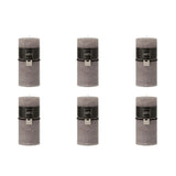 Bougie cylindrique J-Line gris foncé, vue de face avec lumière douce
