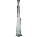 Vase Noah de J-Line, détail du verre transparent et hauteur