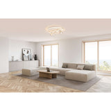 3 taches de plafond LED "Ronda" Ø 50 cm, en métal et en plastique, blanc, gu10, taches à l'intérieur
