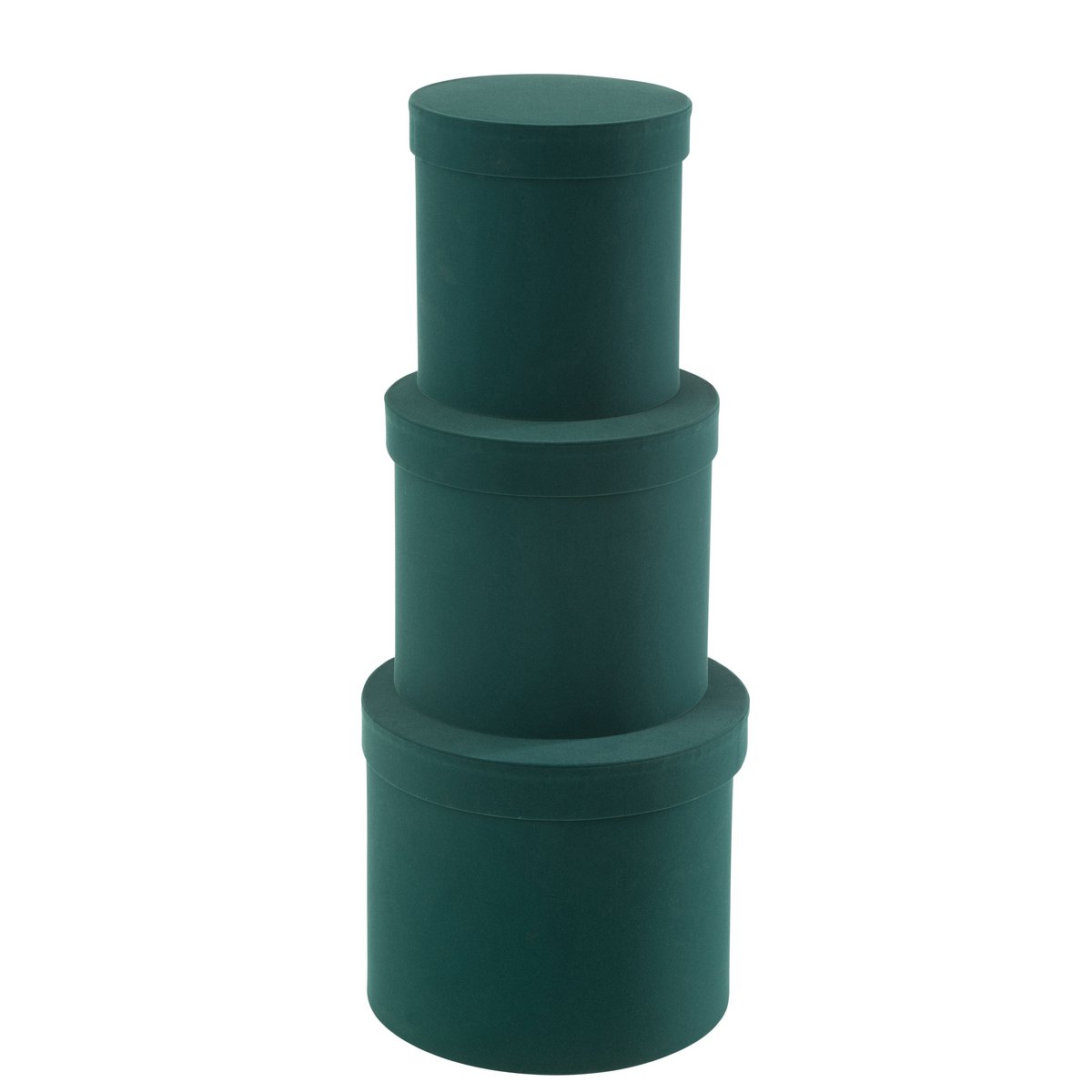 Ensemble de trois boîtes J-Line Ronde, différentes tailles