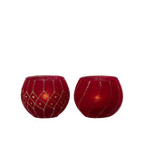 Bougeoir J-Line Velvet, détail du matériau et des couleurs