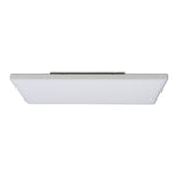 Panneau LED lampe de plafond "Carente" Longueur 59,5 cm, sans cadre, de nombreuses fonctions, en métal et en plastique, blancs, LED intégrés