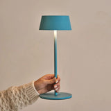 Lampe de table rechargeable bleue Hugo Amsterdams