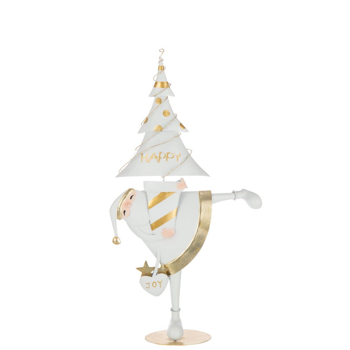 Vue latérale de la figurine J-Line Sapin du Père Noël