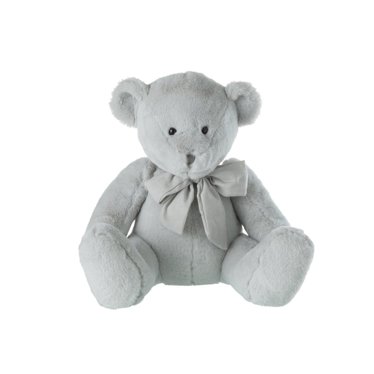 Détail de la peluche ours J-Line, texture douce et design classique