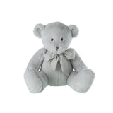 Détail de la peluche ours J-Line, texture douce et design classique