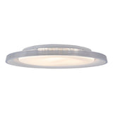 Plafond LED "Claire" Ø 50,5 cm, 7,5 cm de haut, métal et plastique en blanc, LED intégrée, 1600 lm, dimmable, fonction CCT, 3000-5000 K, fonction de lumière nocturne