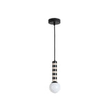 Lampe à suspension rayée