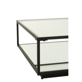 Table basse J-Line - fer/verre - noir - L