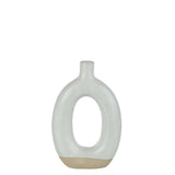 Détail du Vase Circle J-Line, finition brillante et design élégant