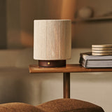 Lampe rechargeable en bois marron foncé Ivo
