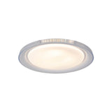 Plafond LED "Claire" Ø 50,5 cm, 7,5 cm de haut, métal et plastique en blanc, LED intégrée, 1600 lm, dimmable, fonction CCT, 3000-5000 K, fonction de lumière nocturne