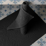 Détail du tapis Enzo Carbone - Texture douce en coton